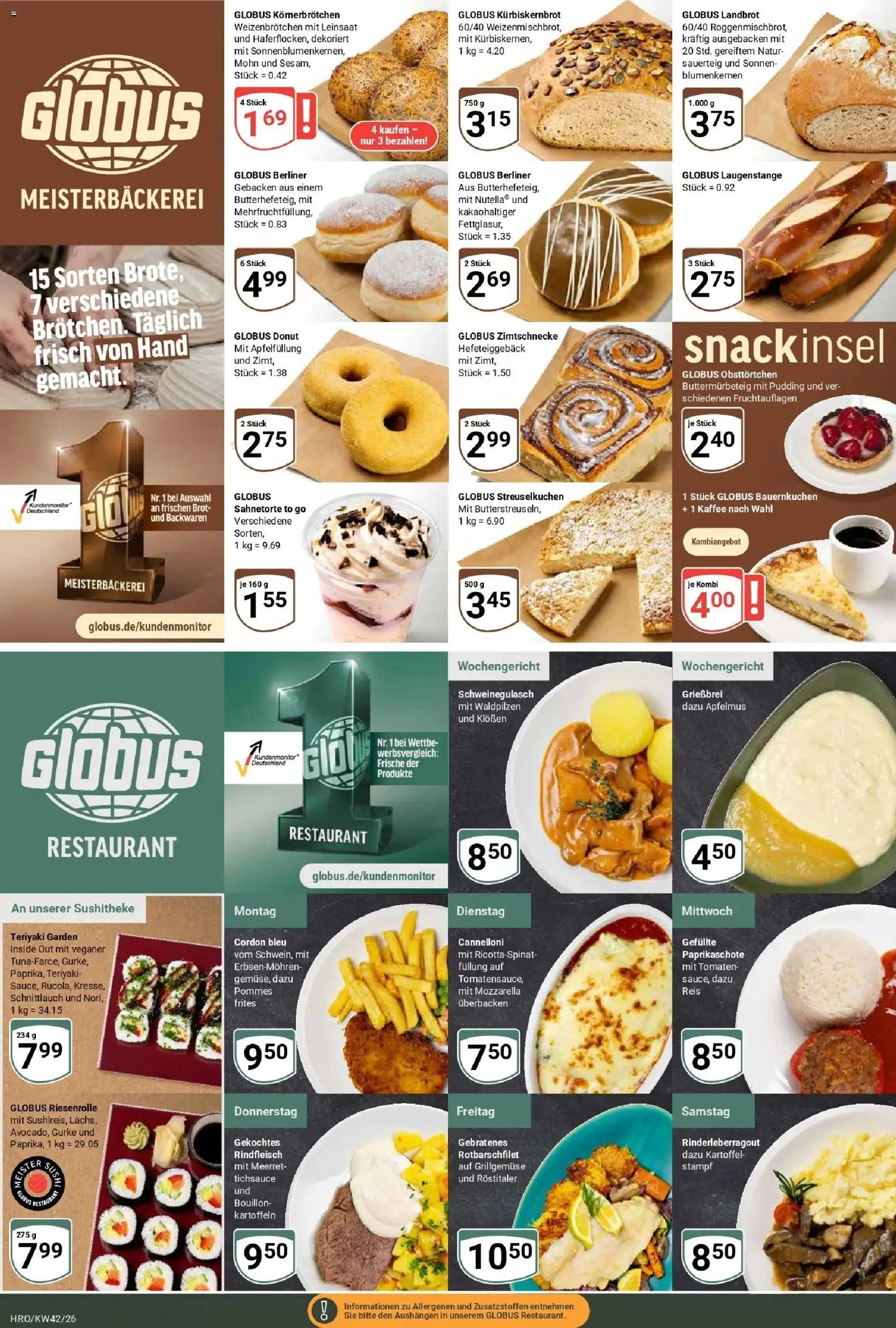 Vorschau von dem Prospekt des Geschäftes Globus, gültig ab dem 12.10.2026
