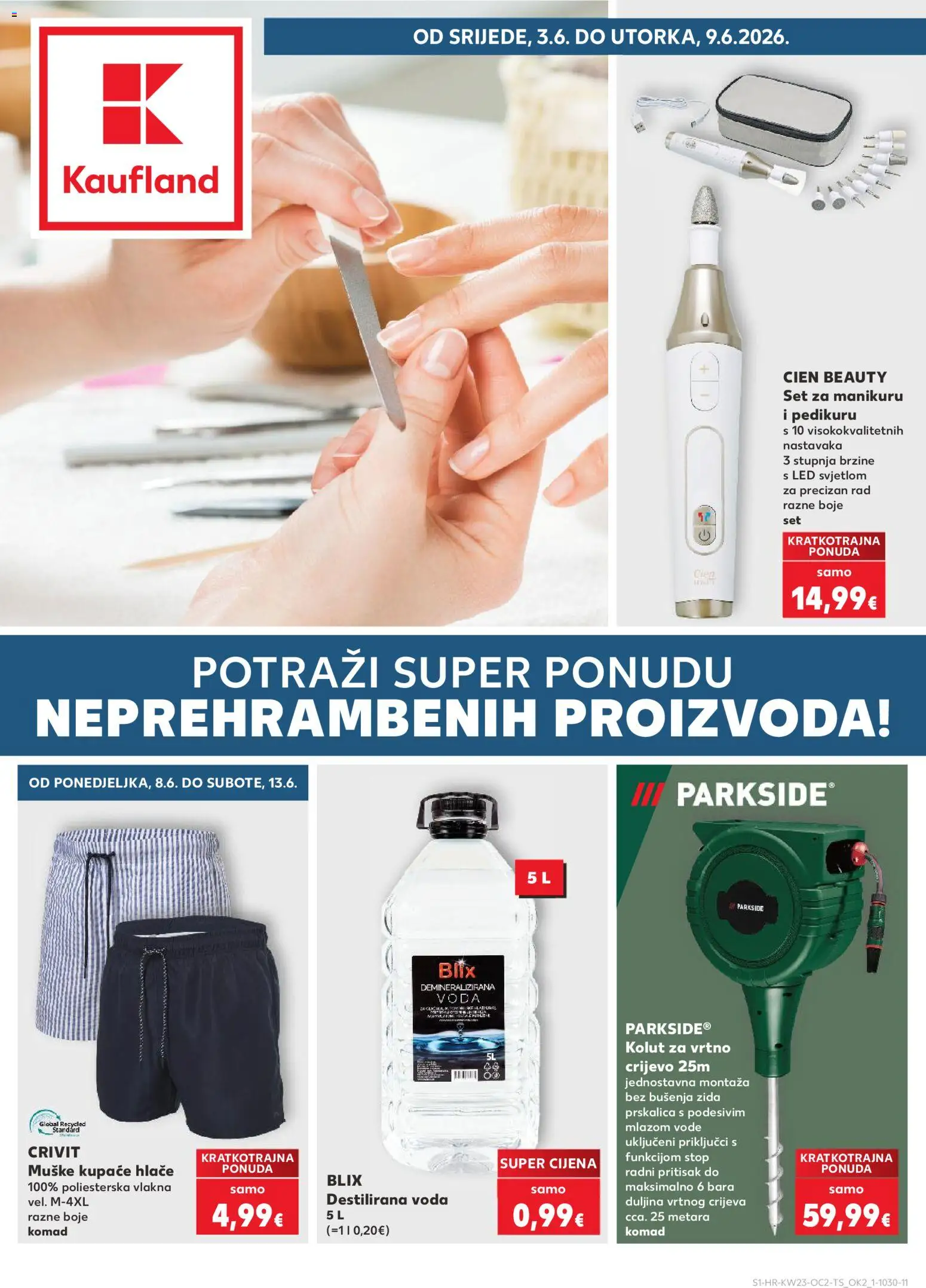 Pregled letka Split-Ravne njive trgovine Kaufland vrijedi od 03.06.2026