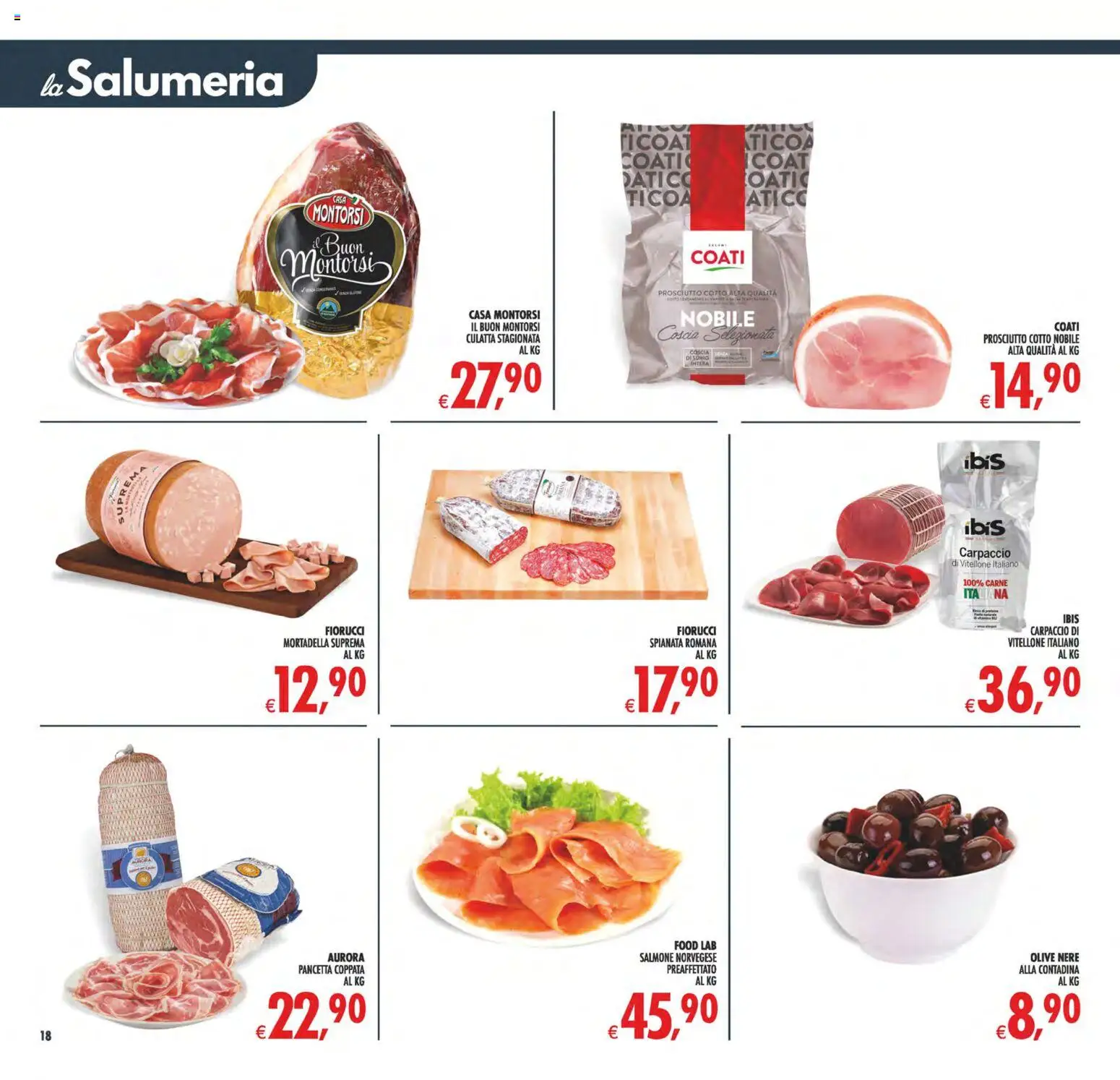 Anteprima dell'opuscolo Decò volantino Maxistore, Supermercati Lipari dal negozio Decò valido da 23/10/2026 - Carne, Salmone, Mortadella, Carpaccio, Prosciutto, Prosciutto Cotto, Pancetta, Olive