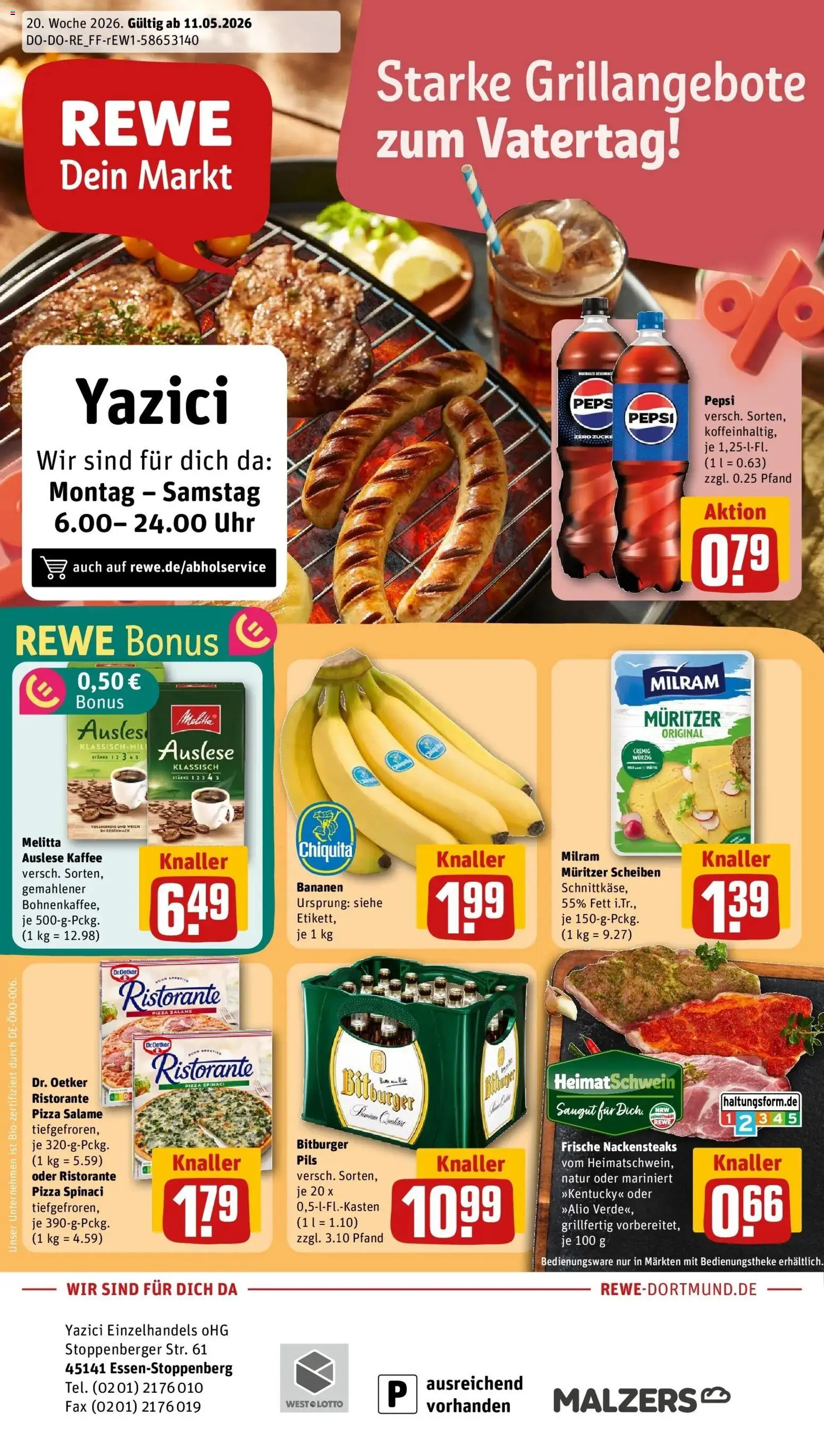 Vorschau von dem Prospekt des Geschäftes Rewe, gültig ab dem 10.05.2026