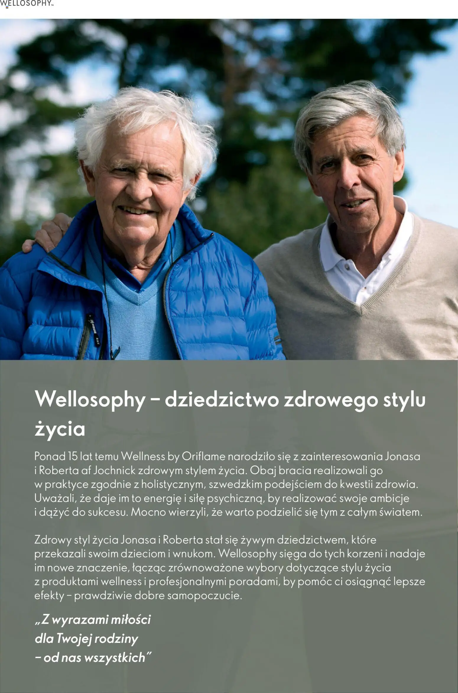 Pogląd gazetki "Przewodnik po produktach Wellosophy" ze sklepu Oriflame ważnej od 15.11.2023