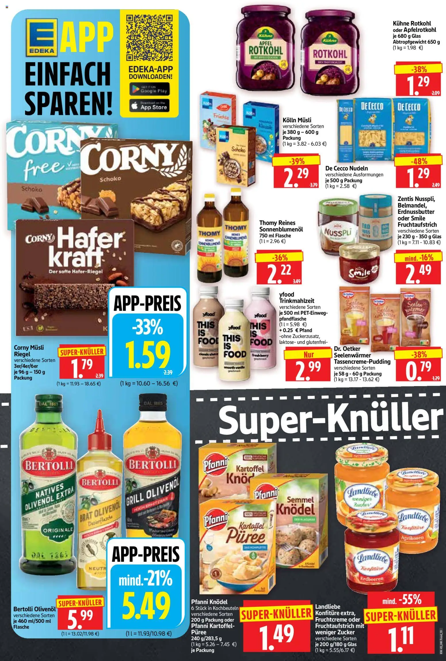 Vorschau von dem Prospekt des Geschäftes HERKULES, gültig ab dem 02.11.2026 - Äpfel, Nudeln, Rotkohl, Zucker, Kolln, Olivenol, Sonnenblumenol, Kolln musli