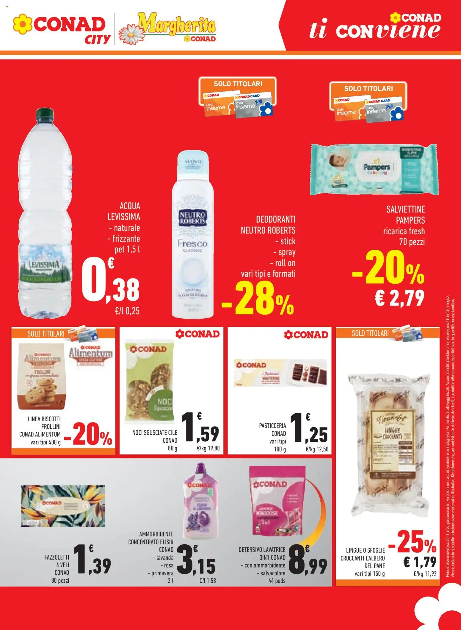 Anteprima dell'opuscolo Conad volantino Margherita Lombardia dal negozio Conad valido da 07/10/2026 - Biscotti, Lavatrice, Pane, Noci, Lavanda, Ammorbidente, Fazzoletti, Frollini
