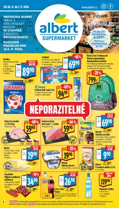 Náhled nabídky: Albert Albert leták - Supermarket - Vinohradská platný od 26.08.2026