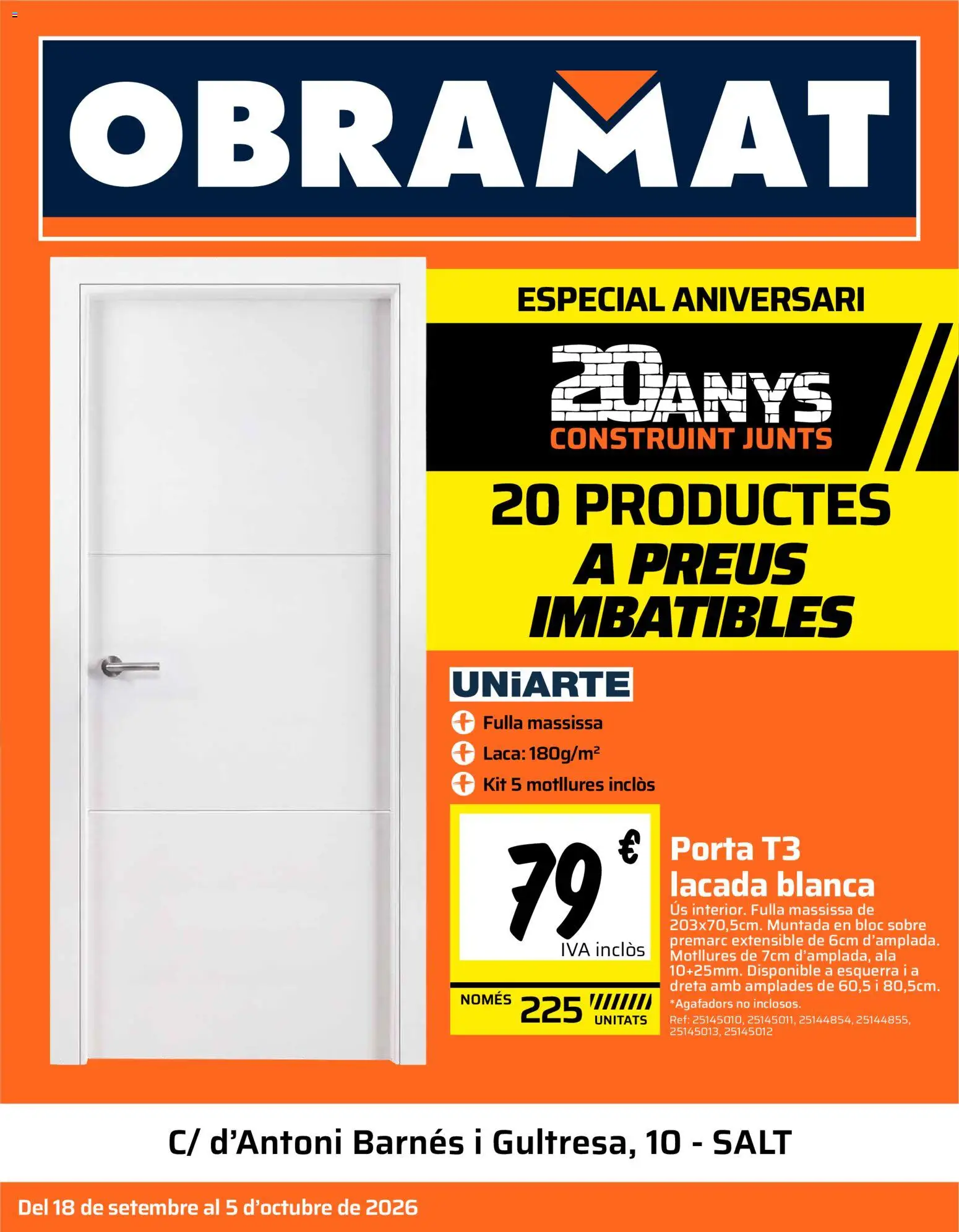 Vista previa del folleto de la tienda Obramat válido desde el 18/09/2026 