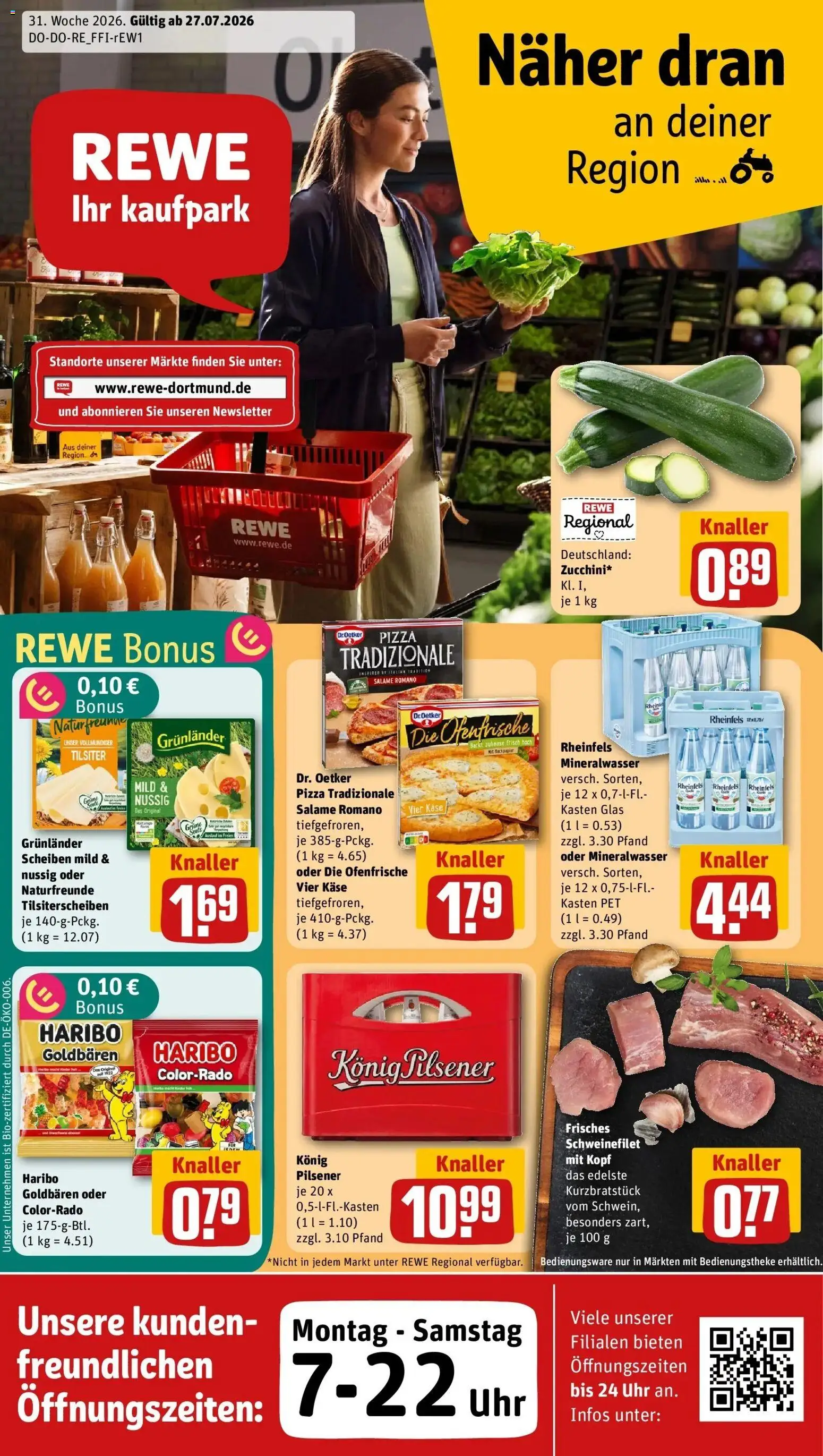 Vorschau von dem Prospekt des Geschäftes Rewe, gültig ab dem 27.07.2026