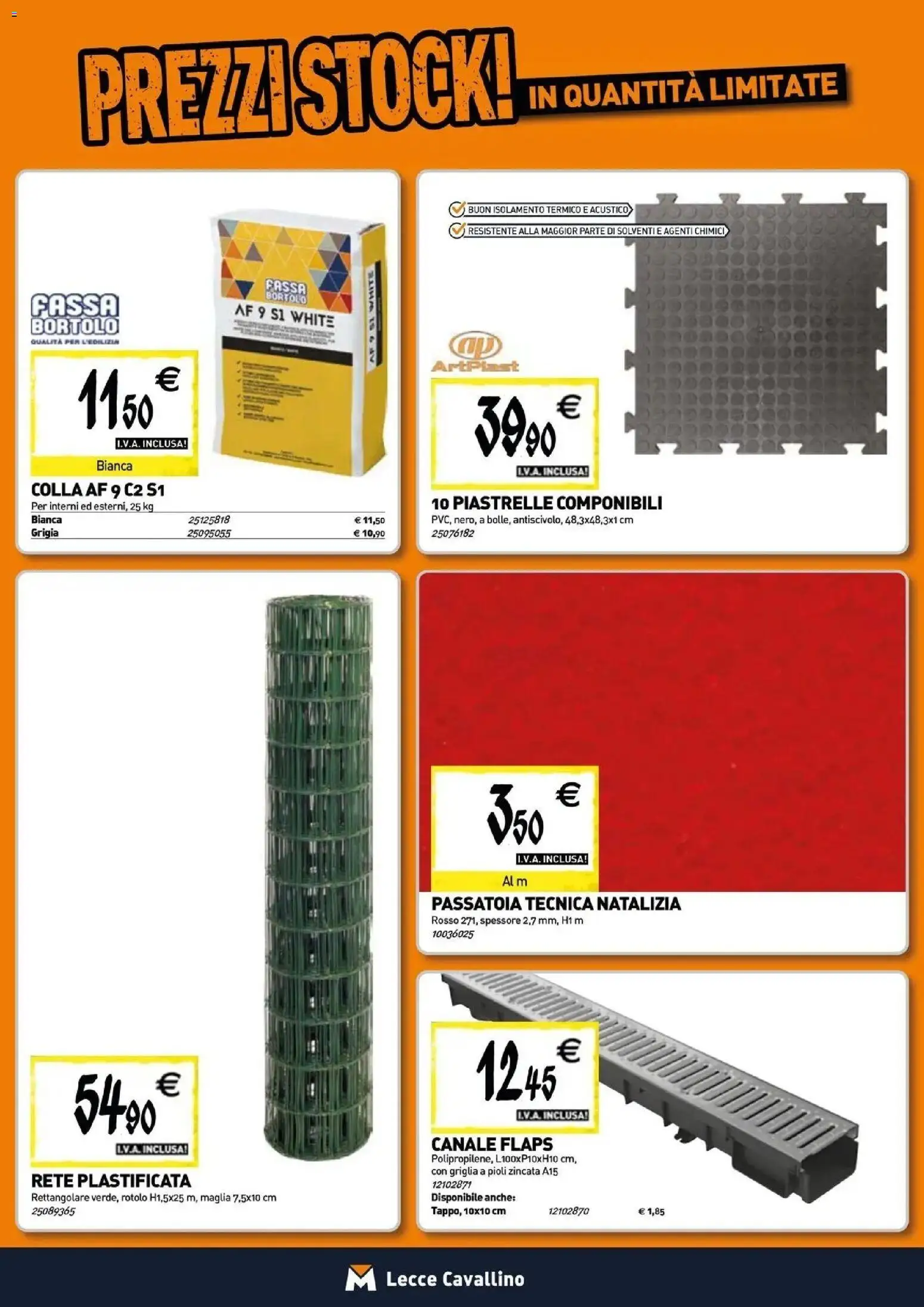 Anteprima dell'opuscolo TECNOMAT catalogo Cavallino dal negozio TECNOMAT valido da 29/10/2026 - Griglia, Piastrelle, Colla