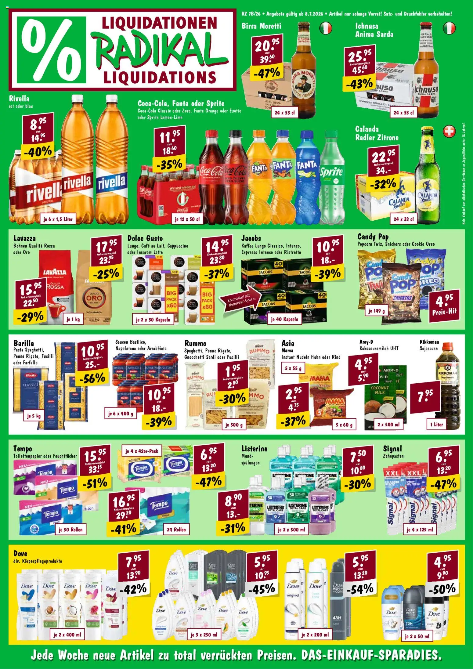 Vorschau des Merkblatts Radikal aktionen vom Shop Radikal gültig von 08.07.2026 bis 14.07.2026
