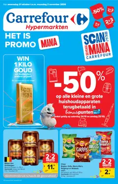 Prévisualisation de Carrefour Hypermarkt Promoties van de week du magasin Carrefour formulaire valide 21/10/2026