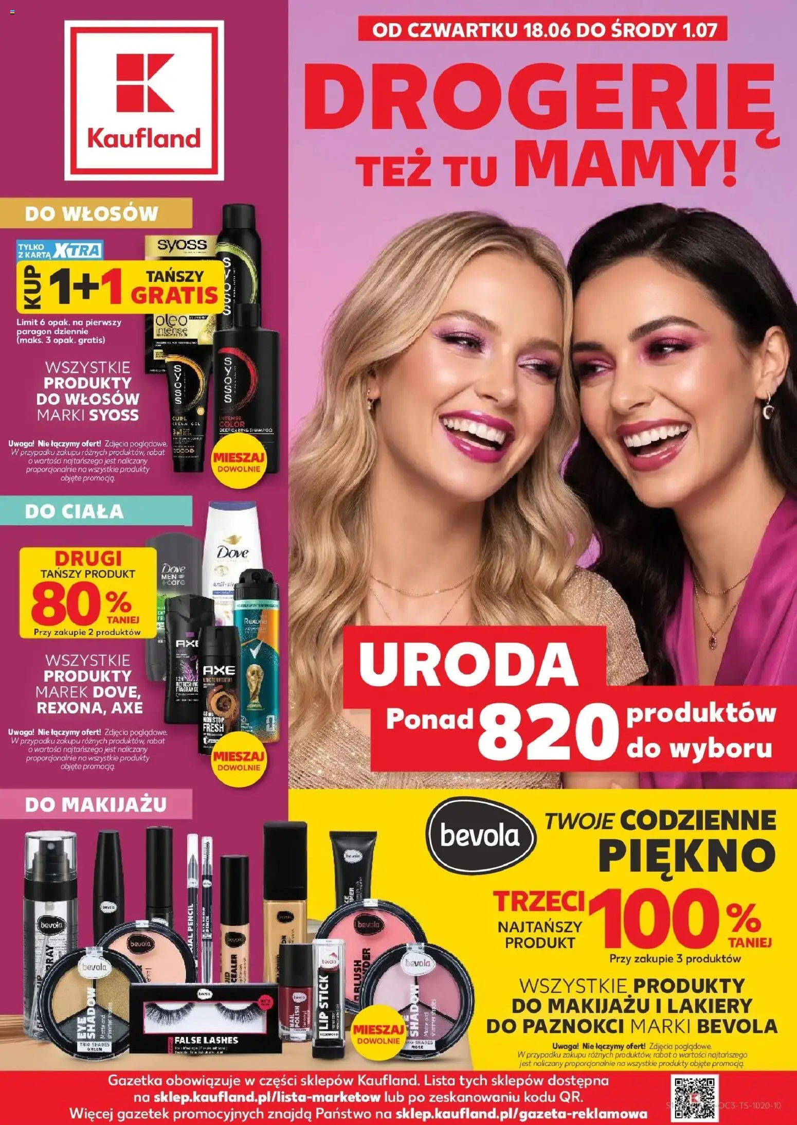 Pogląd gazetki "Kaufland gazetka - Kosmetyki" ze sklepu Kaufland ważnej od 18.06.2026