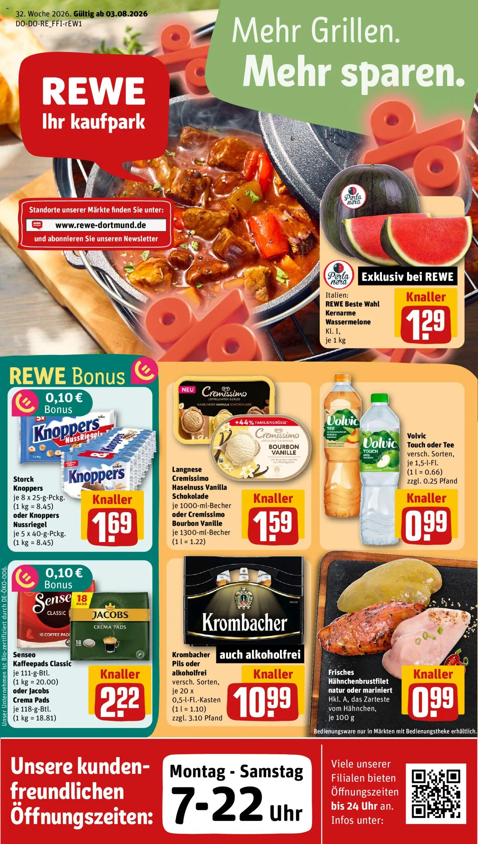 Vorschau von dem Prospekt des Geschäftes Rewe ihr Kaufpark, gültig ab dem 03.08.2026