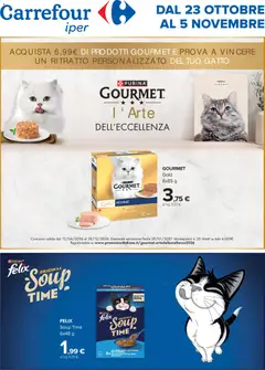 Anteprima dell'opuscolo Carrefour volantino Iper Purina dal negozio Carrefour valido da 23/10/2026
