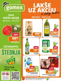 Pregled Gomex kataloga - važi od 08.07.2026