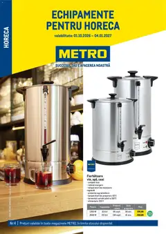 Previzualizarea de cataloage: Metro Metro Catalog Soluții Nealimentare pentru HoReCa valabil de la 01.10.2026