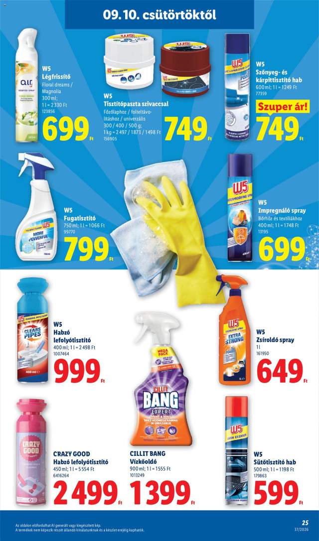 Új Lidl akciós újság 09.10.
