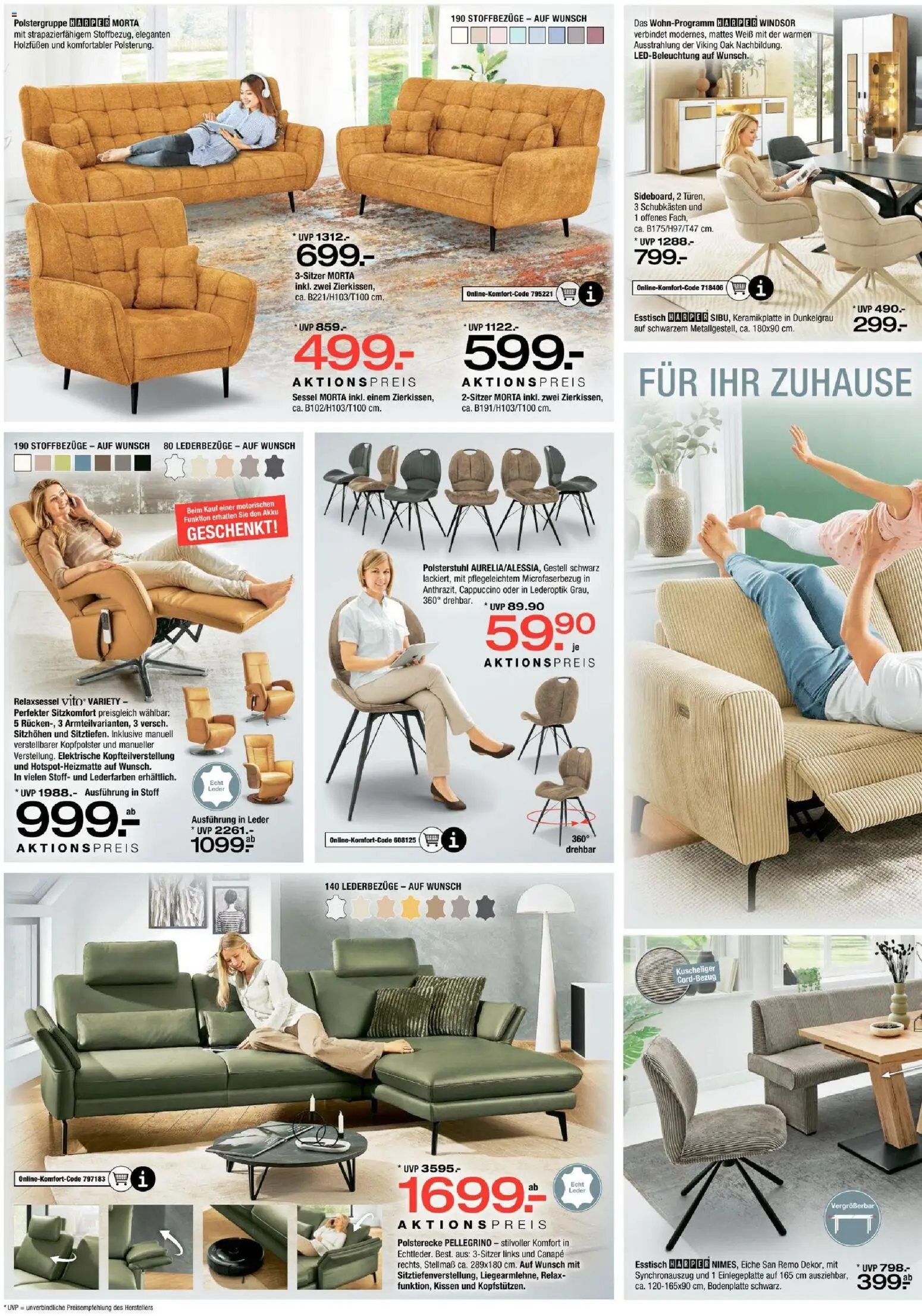 Vorschau von dem Prospekt des Geschäftes Ostermann, gültig ab dem 24.10.2026 - Esstisch, Sessel, Relaxsessel, Kissen, Kopfpolster
