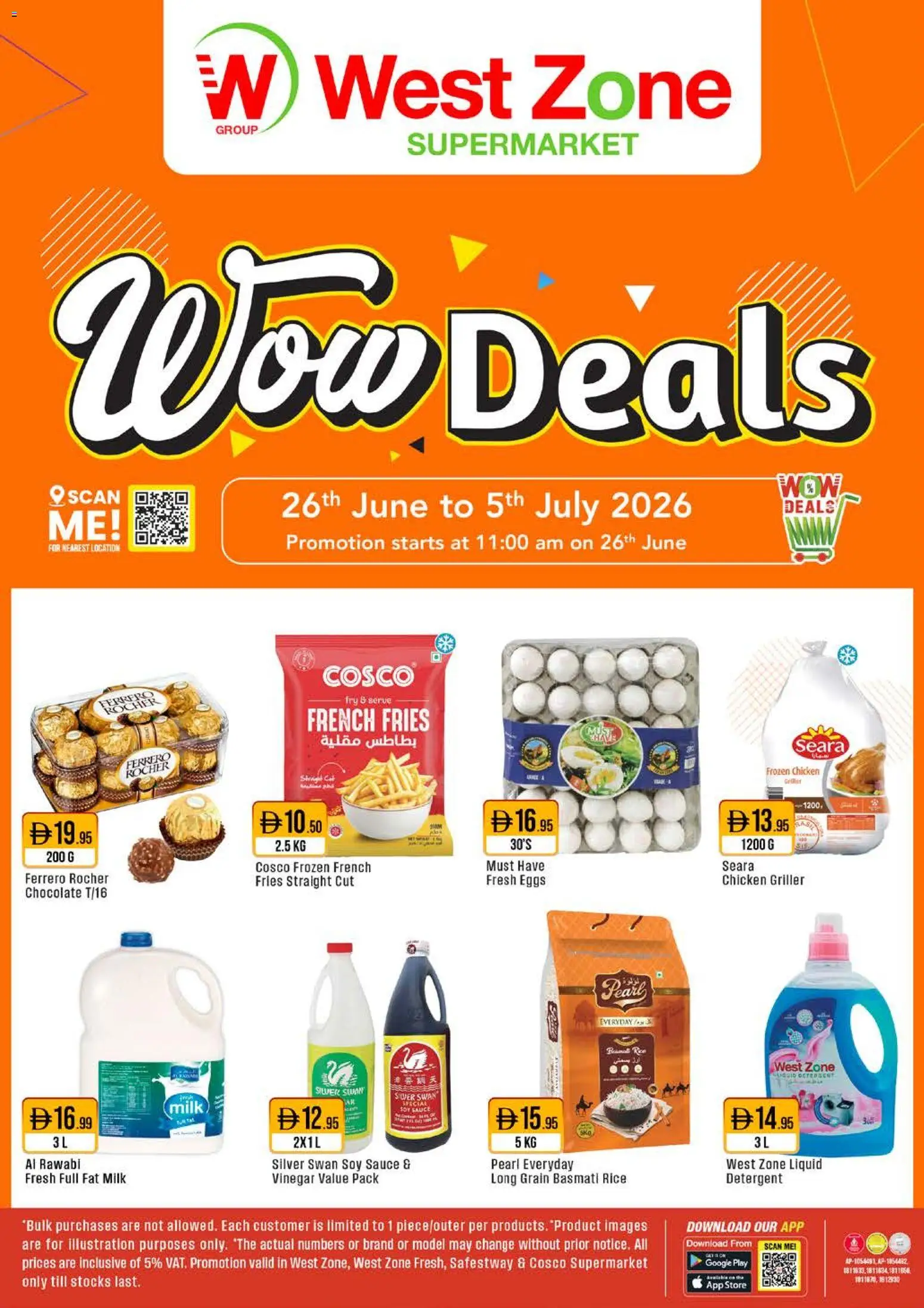 Preview of the catalogue Westzone Supermarket catalogue wow deals of store Westzone Supermarket valid from 26 Jun, 2026