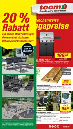 Vorschau von dem Prospekt des Geschäftes Toom Baumarkt, gültig ab dem 13.06.2026