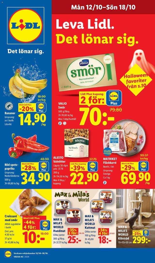 Nytt Lidl reklamblad från 12/10