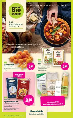 Vorschau von dem Prospekt des Geschäftes BioMarkt, gültig ab dem 04.11.2026