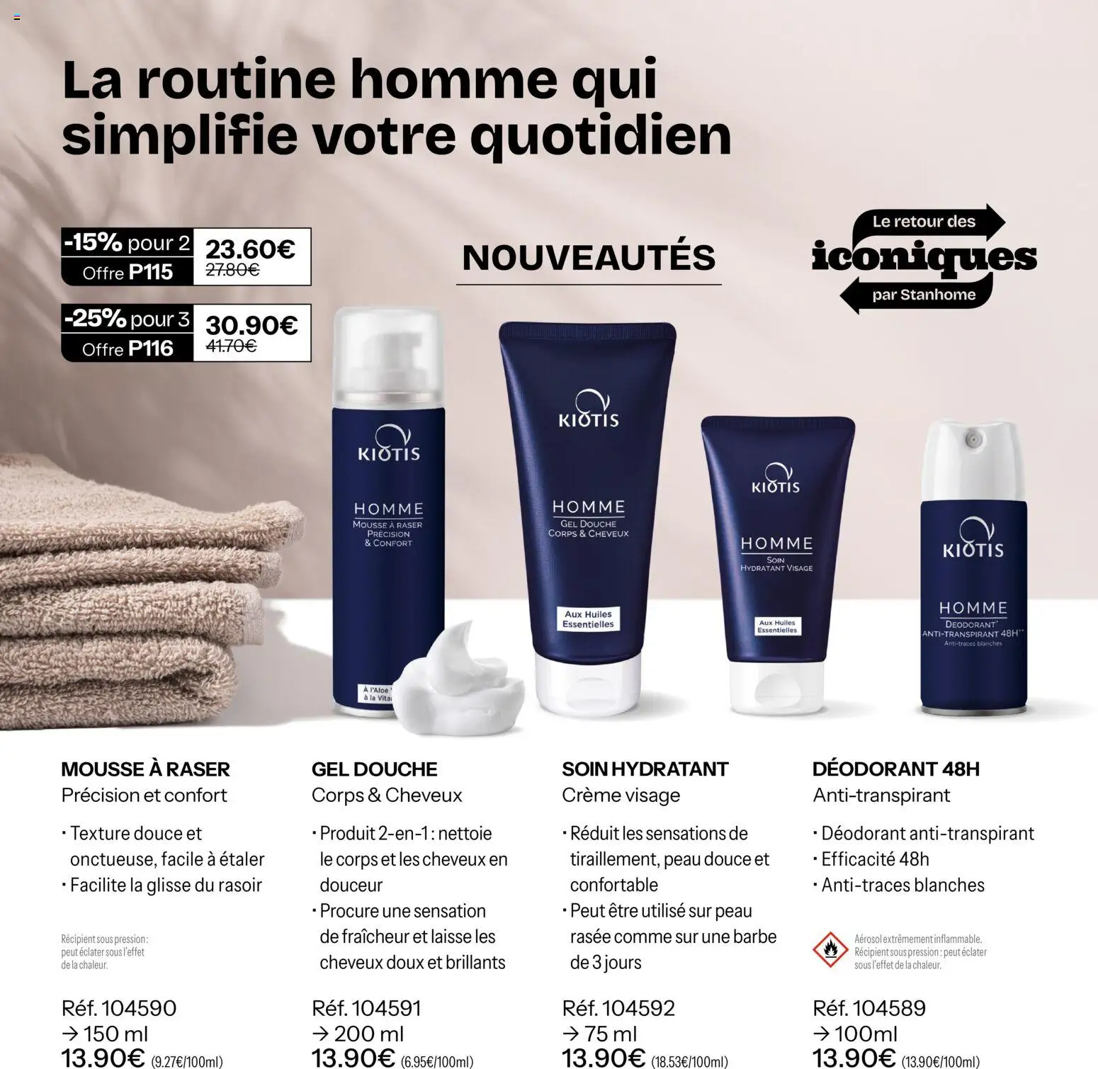 Prévisualisation de Stanhome catalogue du magasin Stanhome formulaire valide 31/08/2026 - Gel douche, Douche, Crème, Mousse, Rasoir, Déodorant, Creme visage, Mousse à raser
