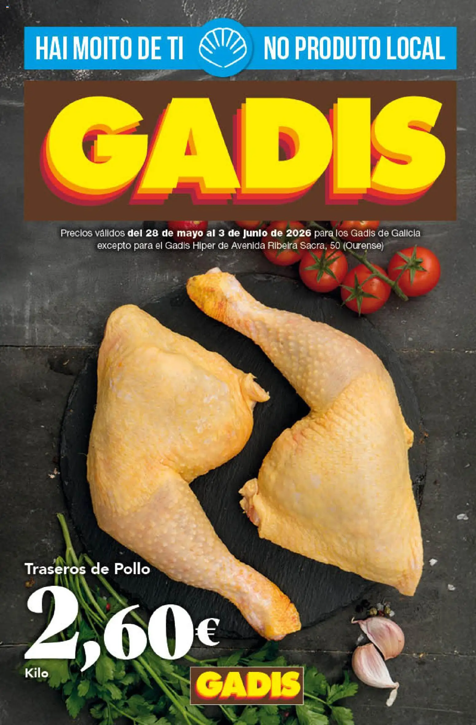 Vista previa del folleto de la tienda Gadis válido desde el 28/05/2026 - Pollo