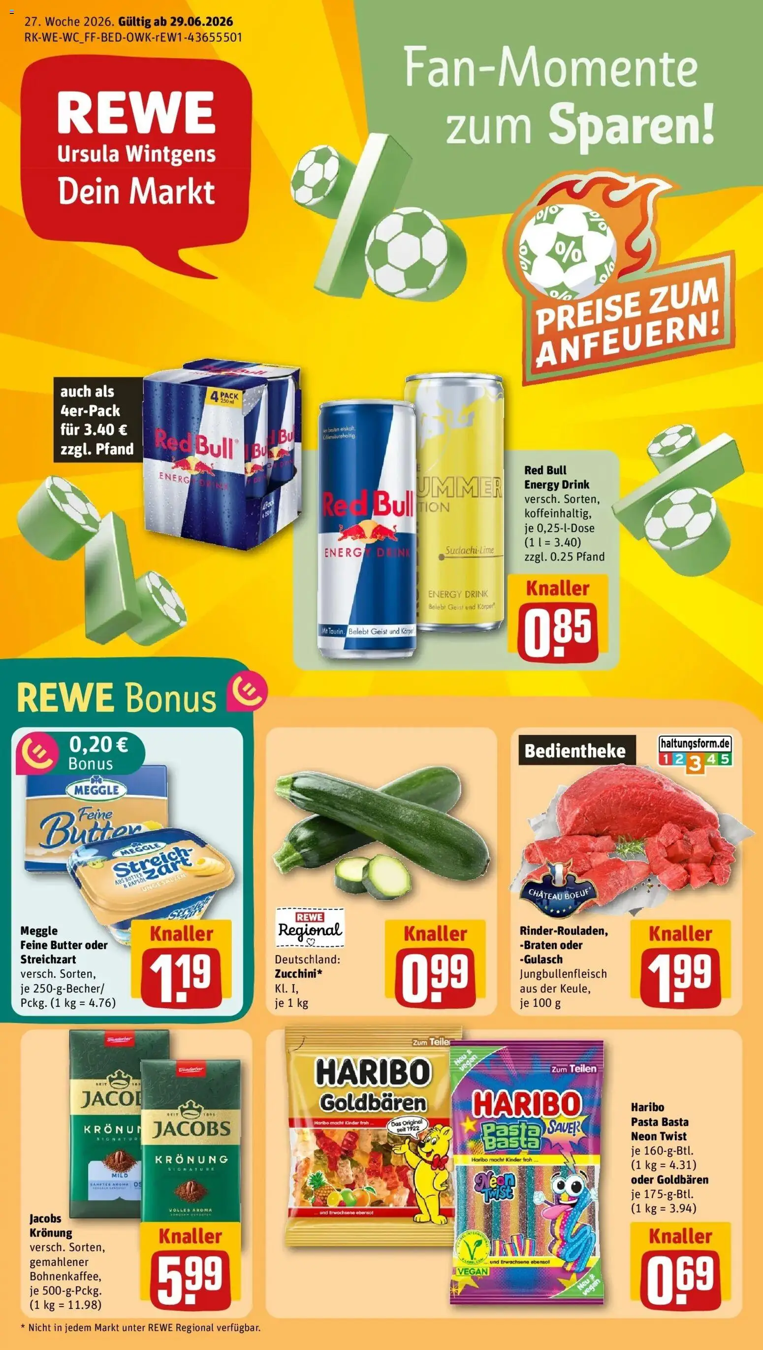 Vorschau von dem Prospekt des Geschäftes Rewe, gültig ab dem 29.06.2026