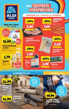 Vorschau des Merkblatts Aldi aktionen vom Shop Aldi gültig von 27.08.2026 bis 02.09.2026