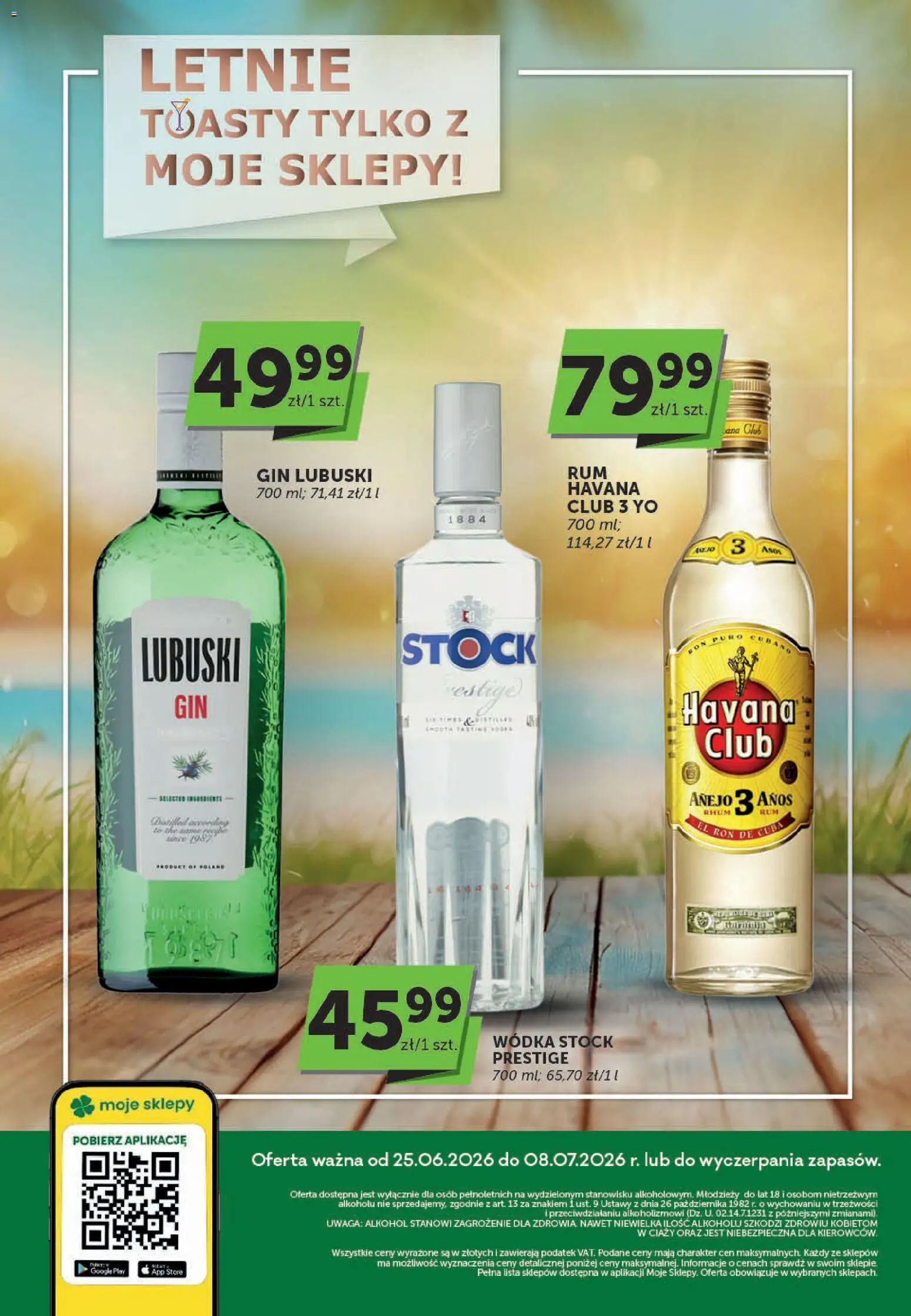 Pogląd gazetki "ABC gazetka - Katalog alkoholowy" ze sklepu ABC ważnej od 25.06.2026 - Alkohol, Wódka, Gin, Havana, Gin Lubuski, Havana Club, Wódka Stock