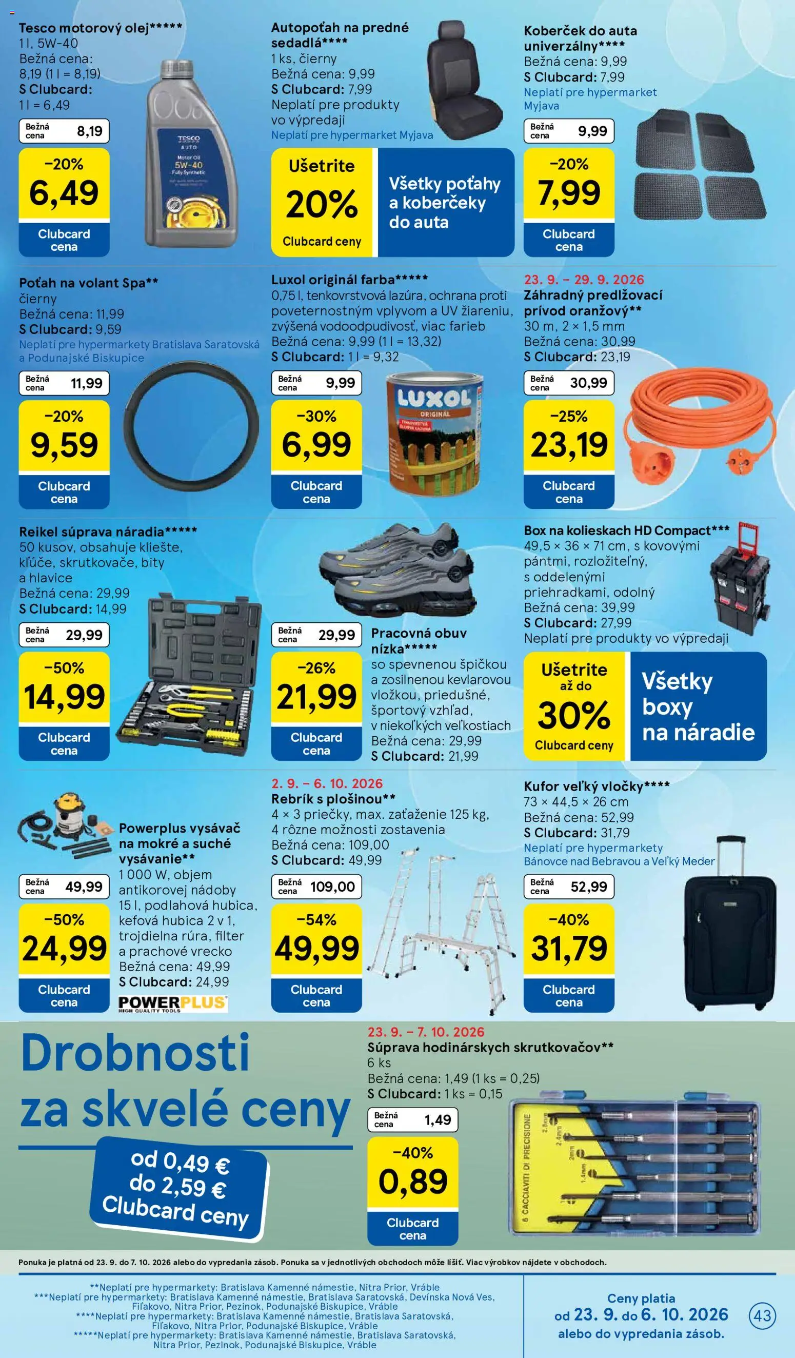 Náhľad Tesco letáku platného od 23.09.2026