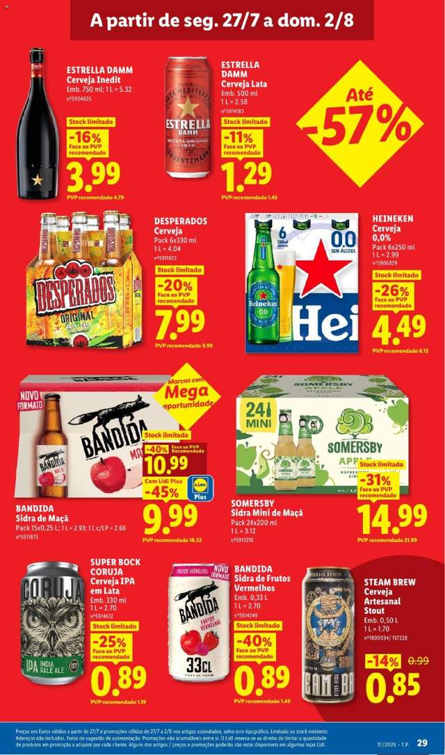 Novo folheto Lidl a partir de 27/07