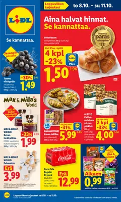 Kaupan Lidl Lidl tarjoukset Vihti esikatselu, voimassa 08/10/2026