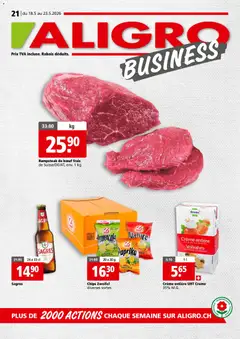 Vorschau des Merkblatts Aligro aktionen Business Chavannes, Matran, Genève, Sion vom Shop Aligro gültig von 18.05.2026 bis 23.05.2026