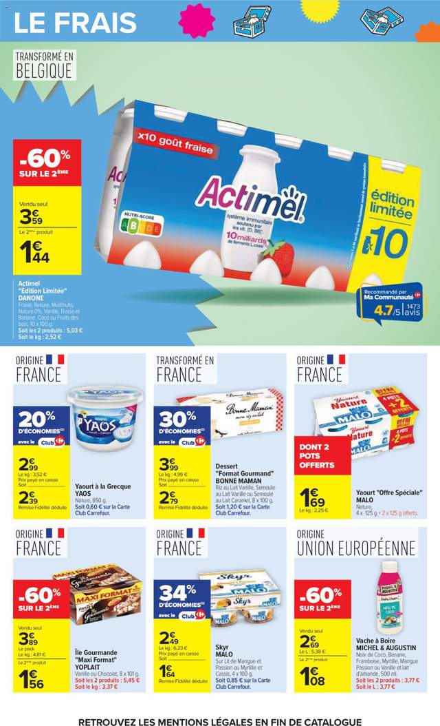 Nouveau catalogue Carrefour à partir du 08/09