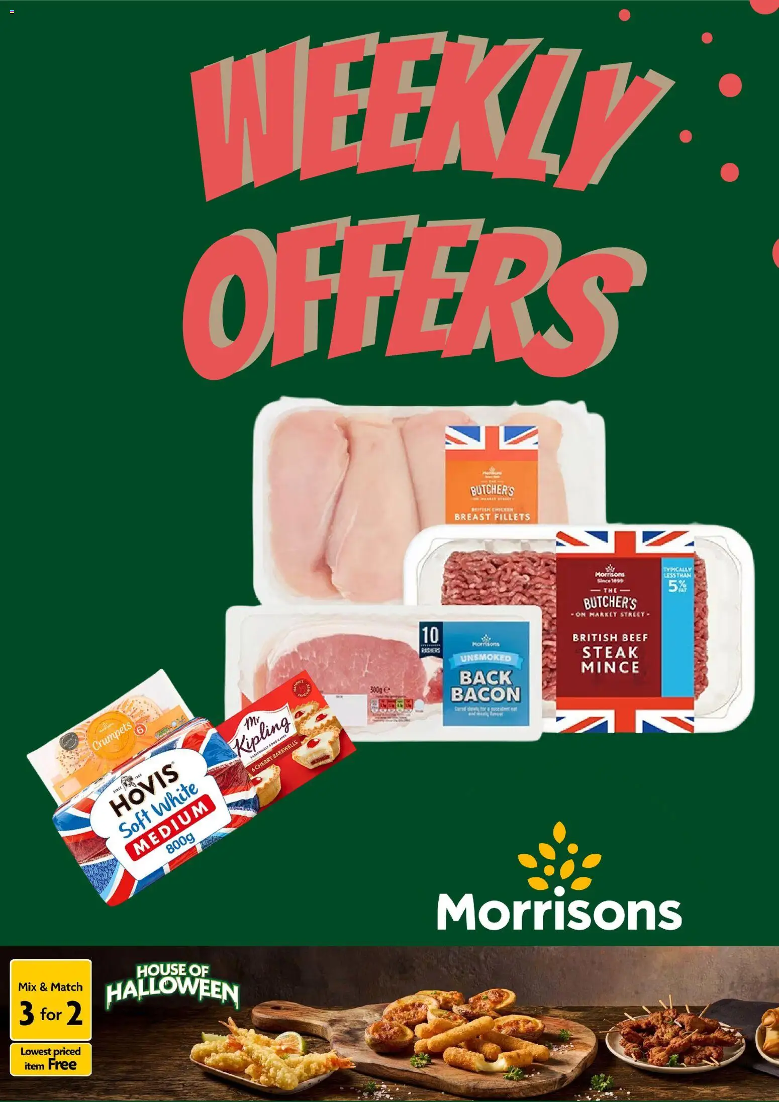 Preview of Morrisons Weekly offers Morrisons valid from 26/10/2026 - Steak, Beef, Bacon