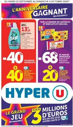 Prévisualisation de Hyper U catalogue du magasin Hyper U formulaire valide 22/09/2026