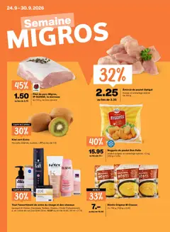 Vorschau des Merkblatts Migros aktionen FR vom Shop Migros gültig von 24.09.2026 bis 30.09.2026