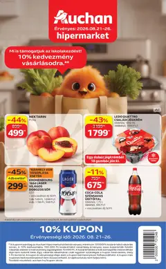 Auchan - Auchan akciós újság megtekintése, amely érvényes 2026.08.21.-től