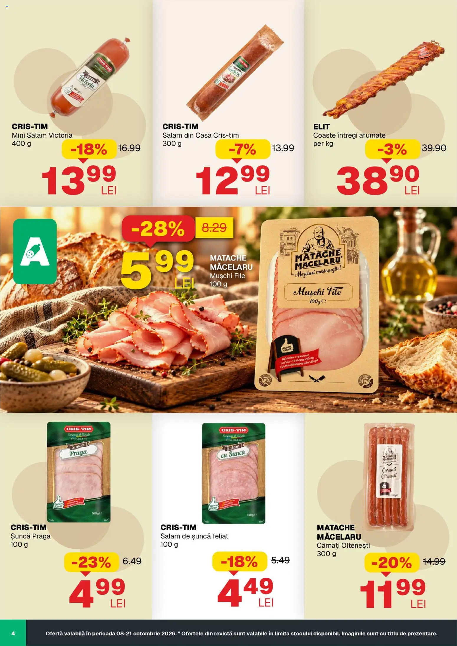 Previzualizarea de cataloage: Annabella Annabella Catalog valabil de la 08.10.2026 - Salam, Șuncă, Cârnați, Sunca praga, Mușchi