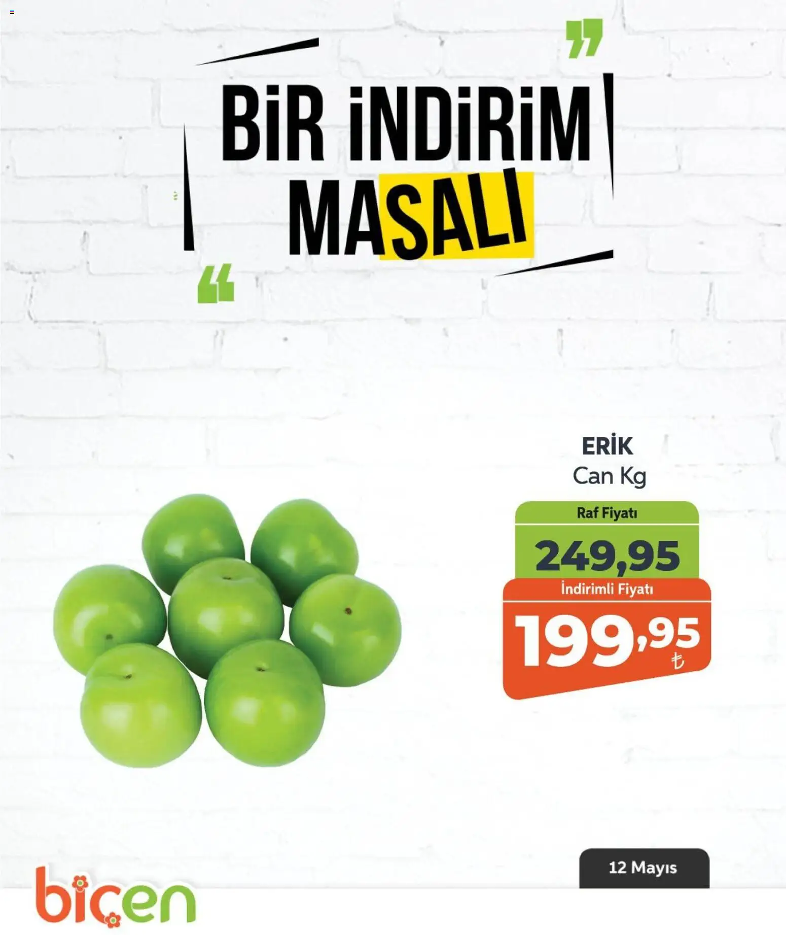 Biçen Market Biçen Market - Bir İndirim MaSalı - meyve 12.05.2026 - Broşürünün önizlemesi