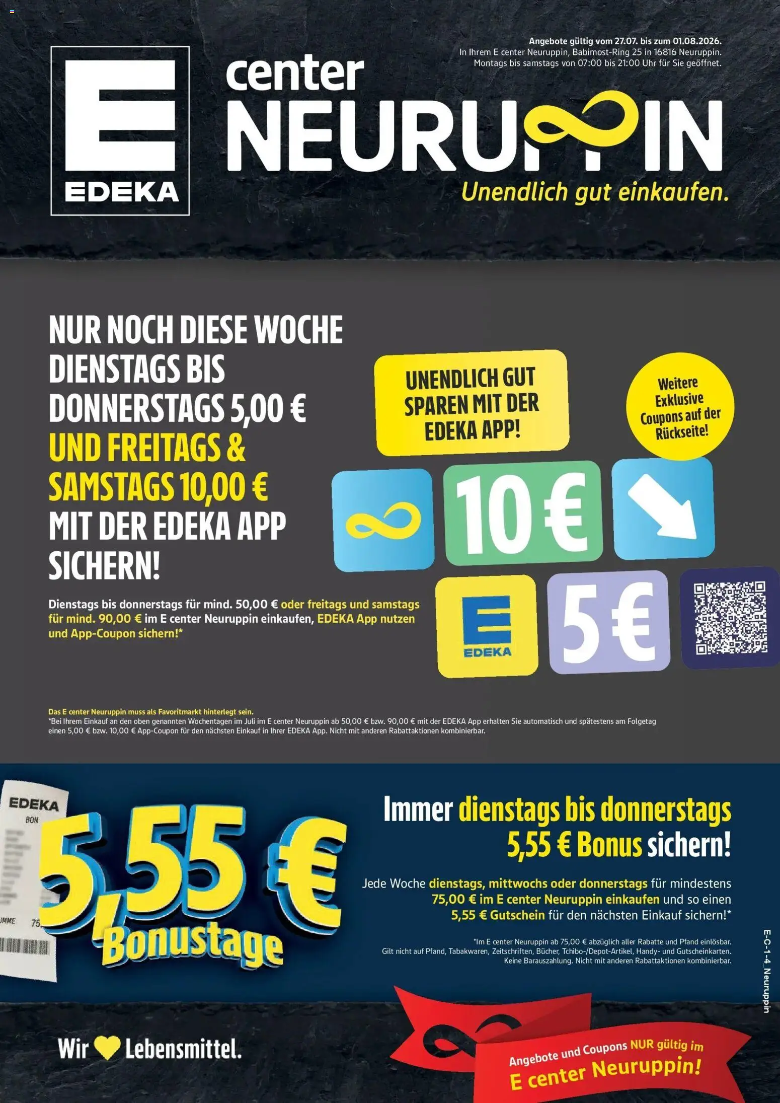 Vorschau von dem Prospekt des Geschäftes Edeka, gültig ab dem 27.07.2026