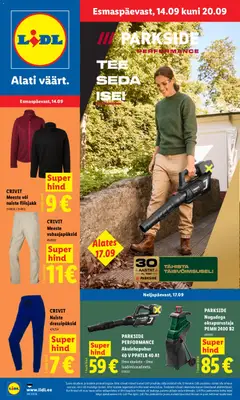 Lidl kliendilehe eelvaade alates 14.09.2026