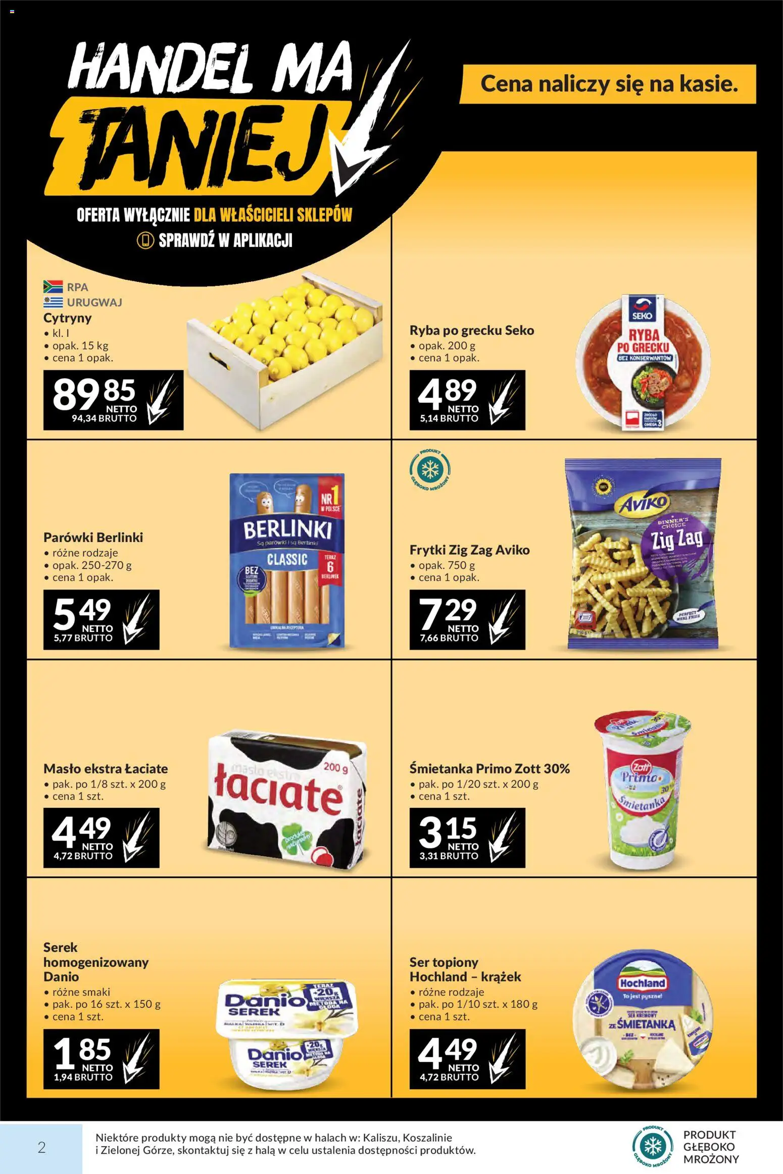 Pogląd gazetki "Makro gazetka" ze sklepu Makro ważnej od 29.09.2026 - Ryba po grecku, Frytki, Cytryny, Serek homogenizowany, Berlinki, Ser topiony, Serek, Parówki berlinki