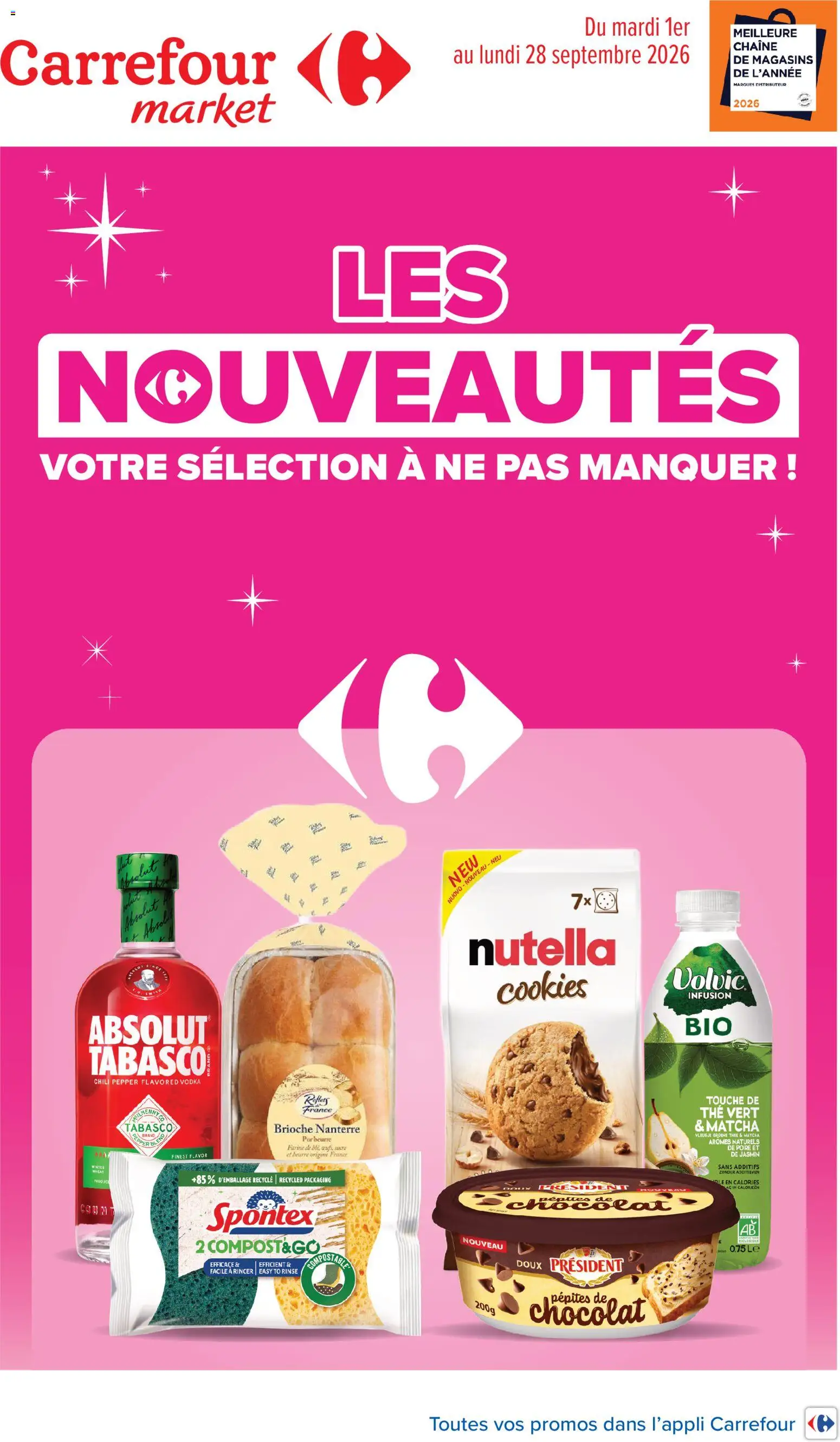 Prévisualisation de Carrefour Market Les innovations de septembre du magasin Carrefour Market formulaire valide 01/09/2026