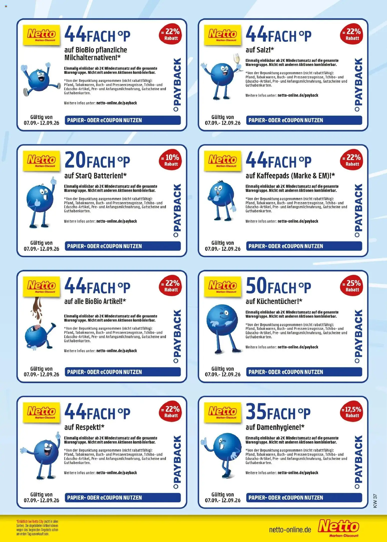 Vorschau von dem Prospekt des Geschäftes Netto Marken-Discount, gültig ab dem 07.09.2026 - Batterien, Salz, Kaffeepads