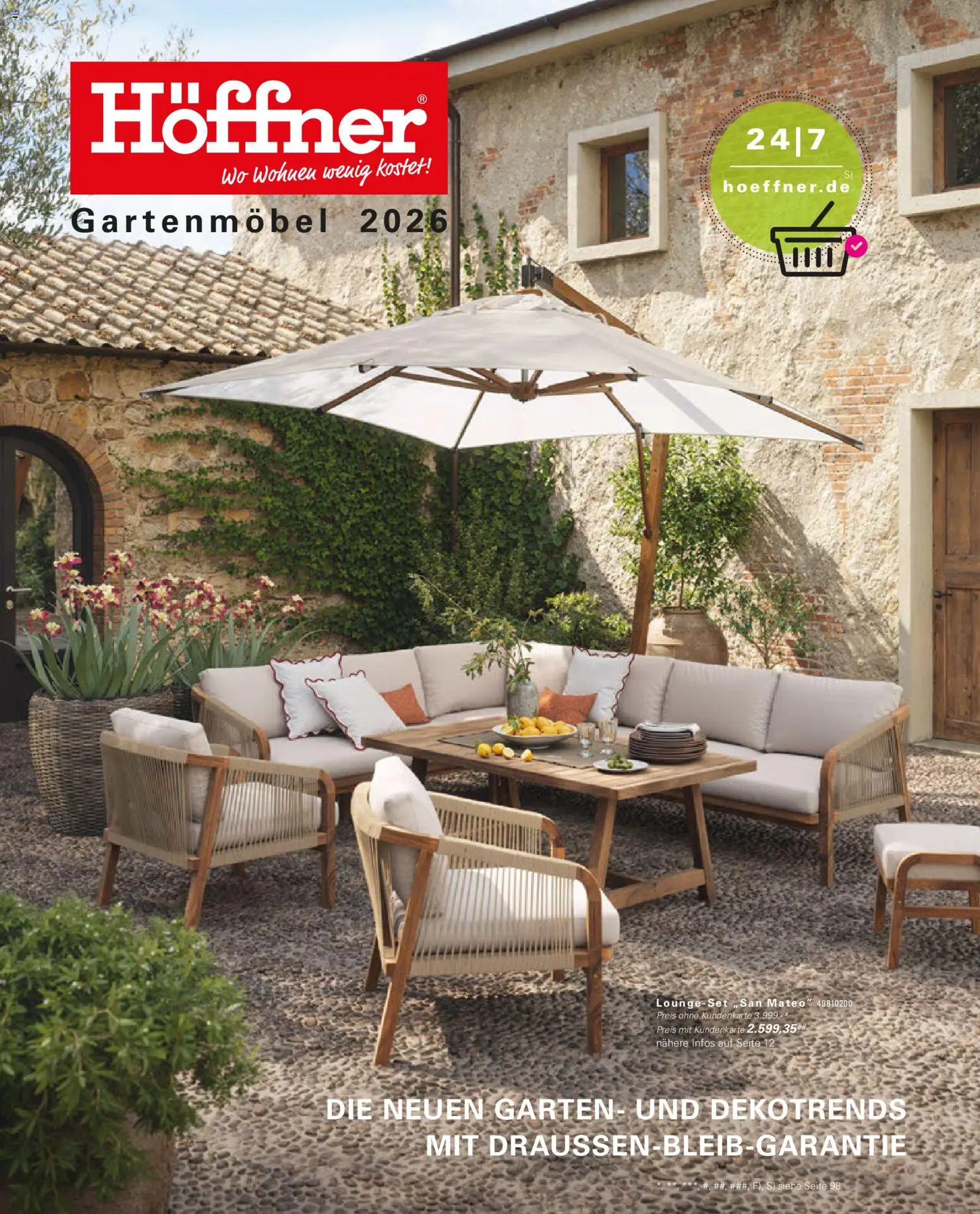 Vorschau von dem Prospekt des Geschäftes Höffner, gültig ab dem 27.03.2026 - Gartenmöbel