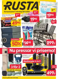 Förhandsgranska reklamblad Rusta erbjudanden från butik Rusta gäller från 18/05/2026