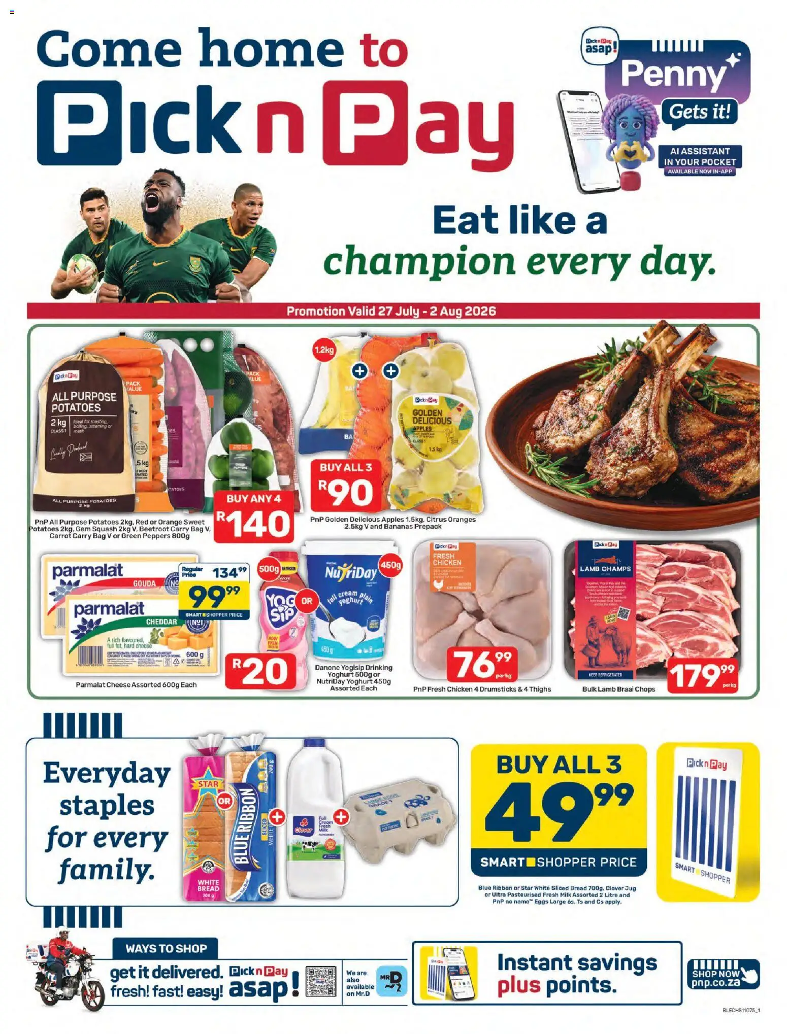 Preview of Pick n Pay flyer valid from 27/07/2026