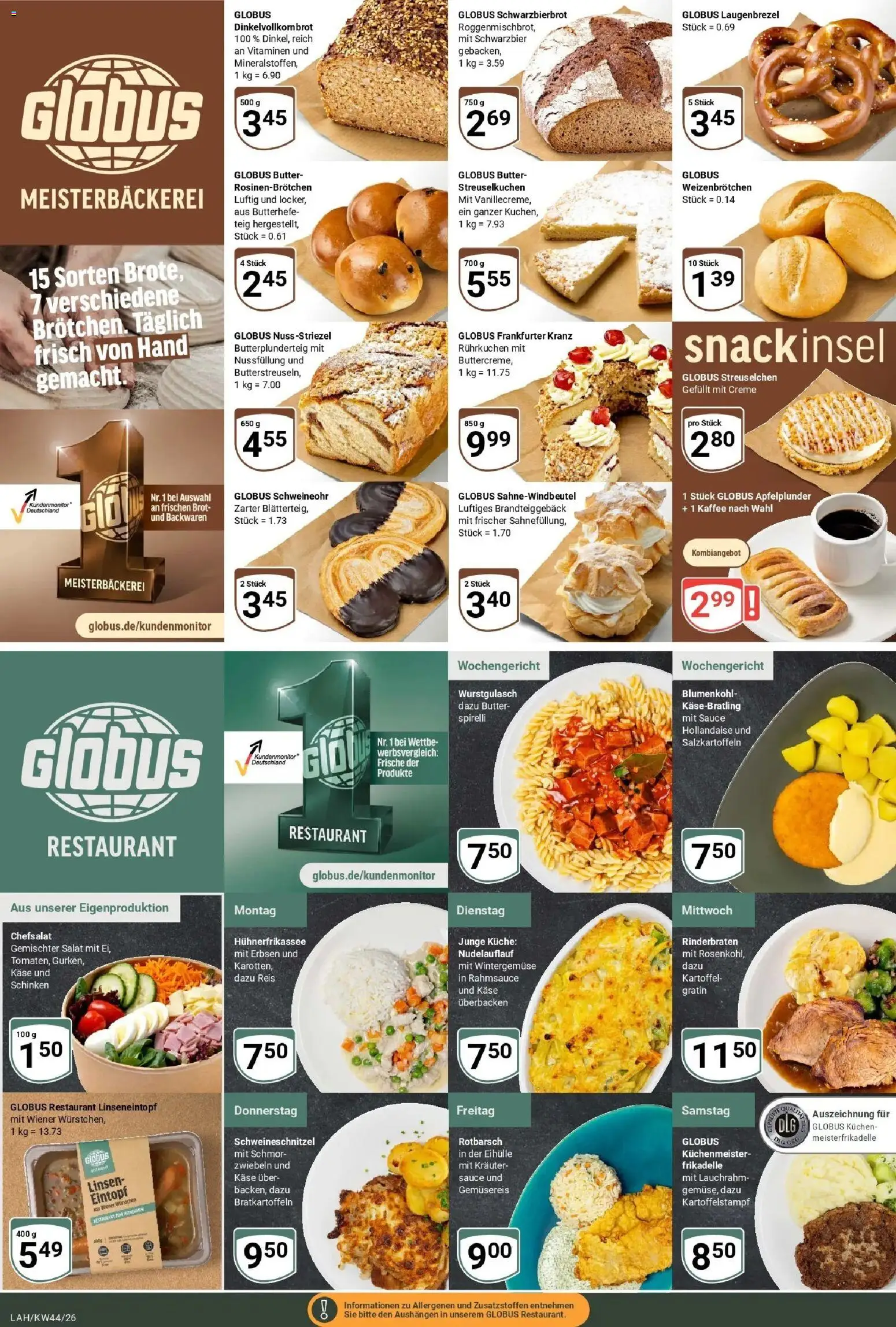 Vorschau von dem Prospekt des Geschäftes Globus, gültig ab dem 26.10.2026