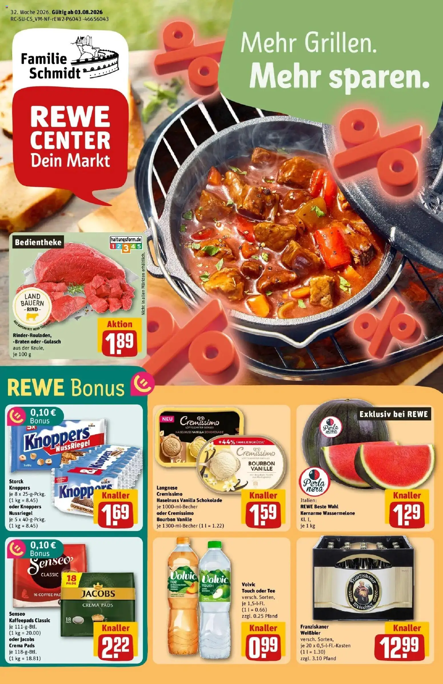 Vorschau von dem Prospekt des Geschäftes Rewe, gültig ab dem 03.08.2026